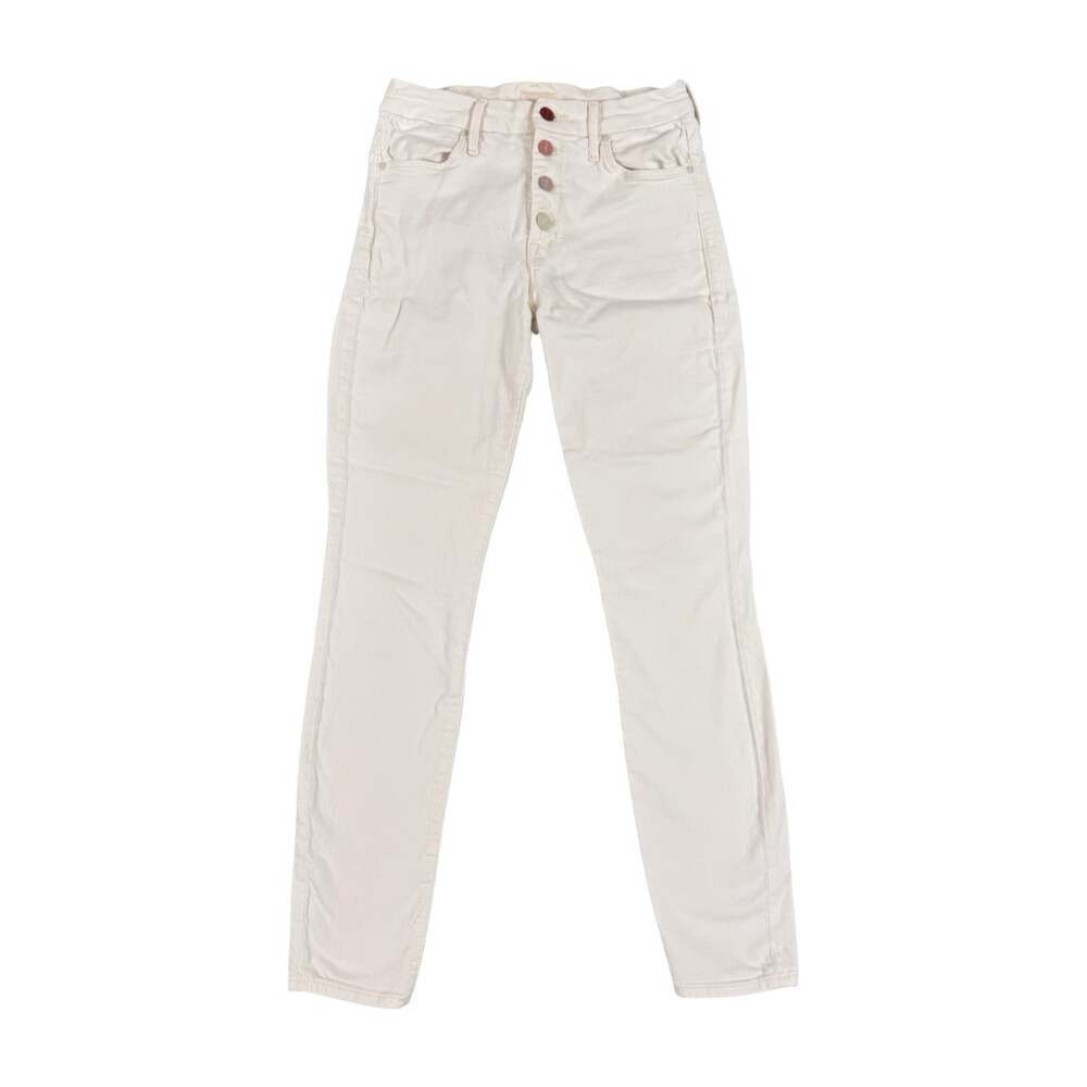 Mother Jeans The Pixie White Denim Size 27